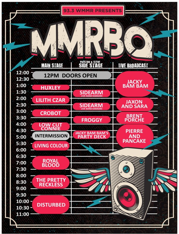 MMRBQ Set times The DreadMusicReview